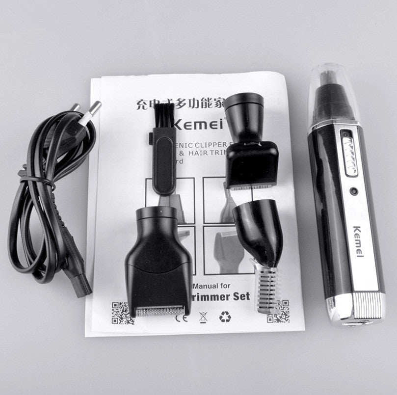 Electric Nose Hair Device 4 In 1 Set Charging Multi-Function Set Razor Trimmer