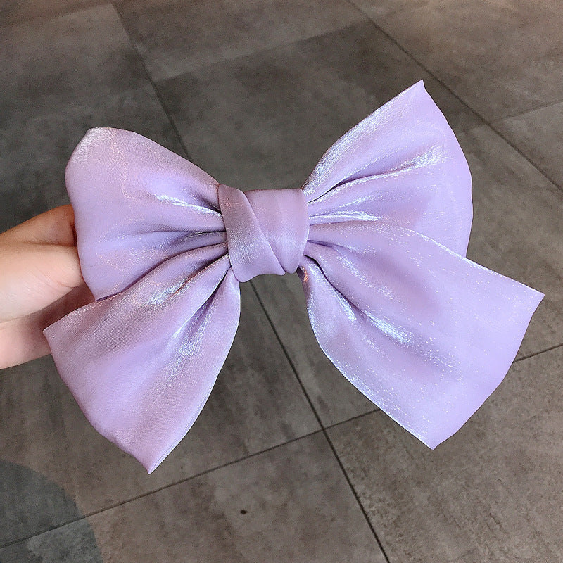 French Pearl Satin Bow Hairpin