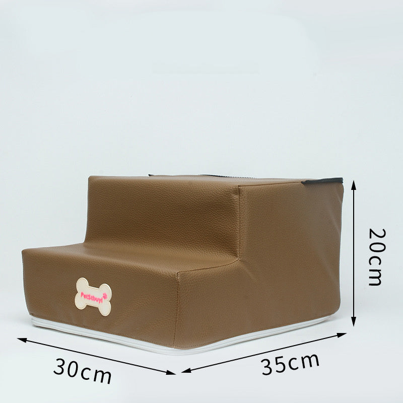 Factory Direct Sale Dog Stairs Pet Climbing Ladder Sponge Steps Small Dog Teddy On The Sofa Bed Climbing Ladder Can Be Customized