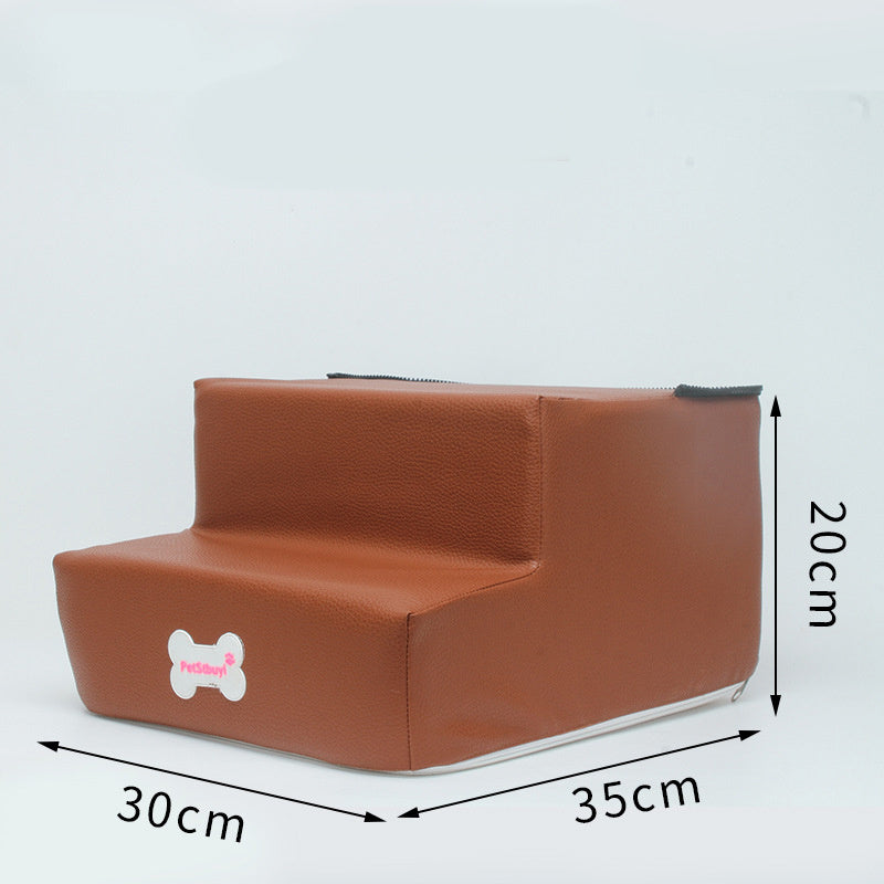 Factory Direct Sale Dog Stairs Pet Climbing Ladder Sponge Steps Small Dog Teddy On The Sofa Bed Climbing Ladder Can Be Customized