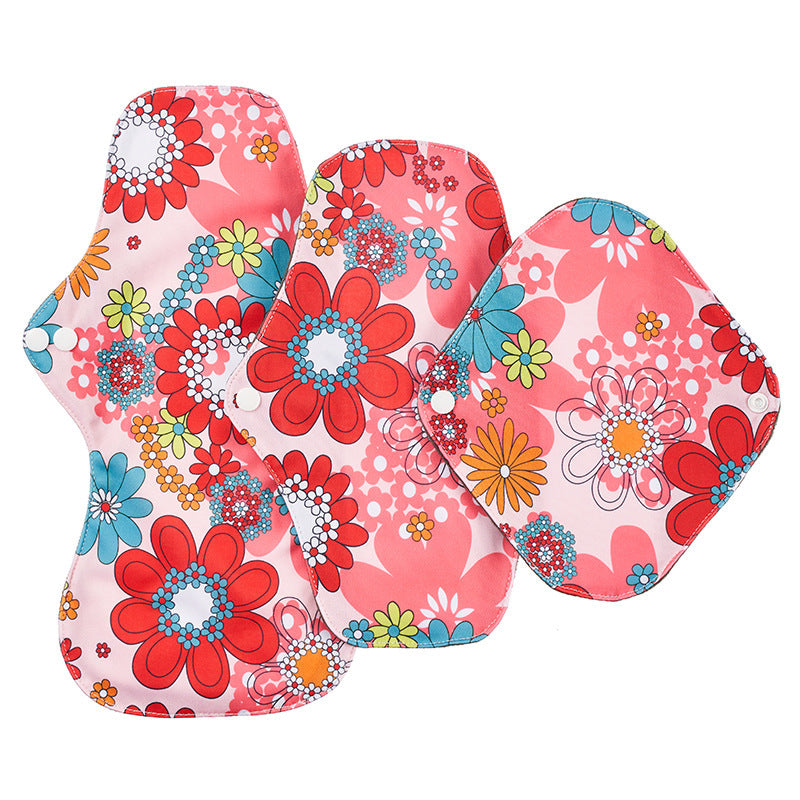 Leak-Proof Bamboo Charcoal Sanitary Napkins Washable Aunt'S Towel