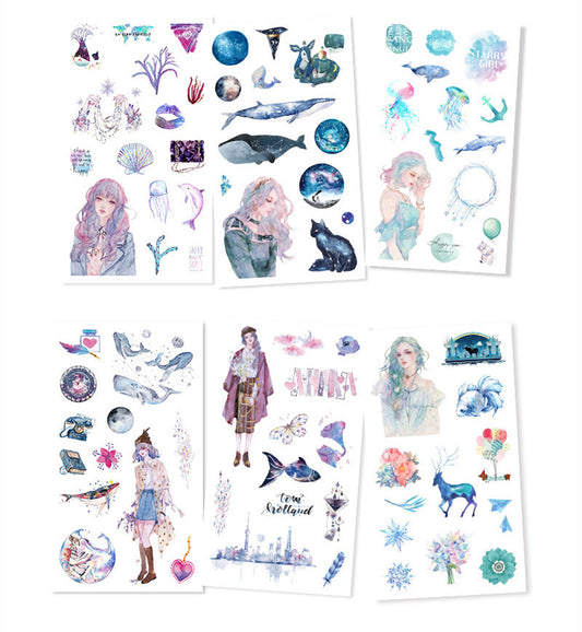 Diary Handbook Decoration Material Cultural And Creative Life Stickers