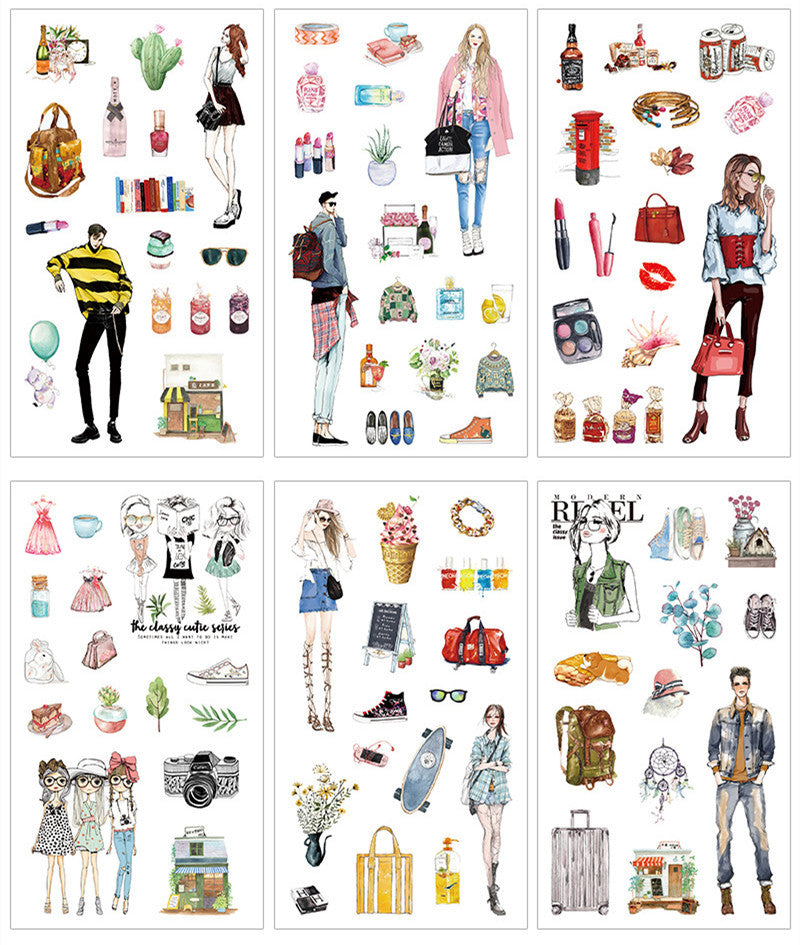 Diary Handbook Decoration Material Cultural And Creative Life Stickers