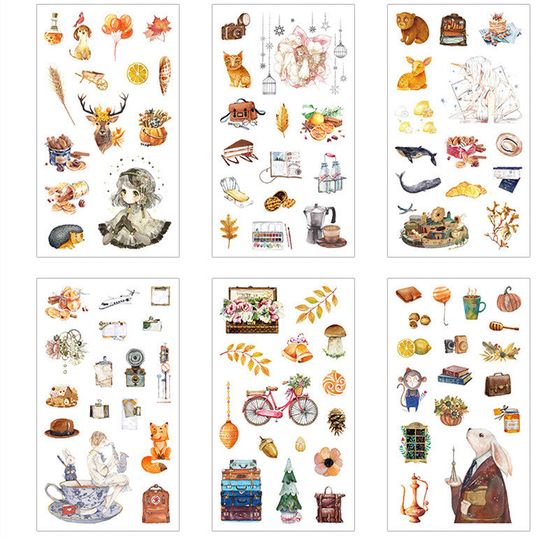 Diary Handbook Decoration Material Cultural And Creative Life Stickers