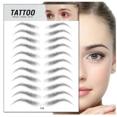 Eyebrow Stickers Semi-permanent Tattoo Imitation Ecological Tools Natural Male And Female Eyebrow 3d Stickers