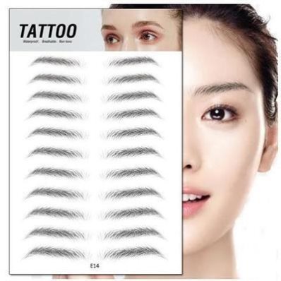 Eyebrow Stickers Semi-permanent Tattoo Imitation Ecological Tools Natural Male And Female Eyebrow 3d Stickers