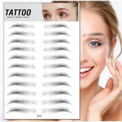 Eyebrow Stickers Semi-permanent Tattoo Imitation Ecological Tools Natural Male And Female Eyebrow 3d Stickers