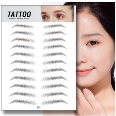 Eyebrow Stickers Semi-permanent Tattoo Imitation Ecological Tools Natural Male And Female Eyebrow 3d Stickers