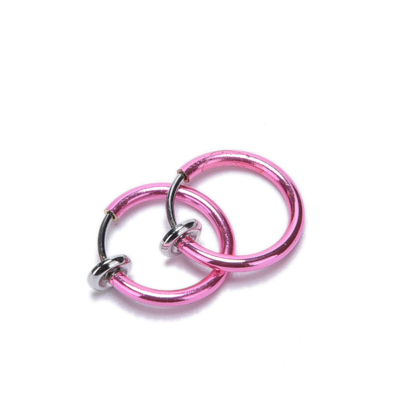 Spring Ear Clip Nose Clip Student Fake Earrings Fake Nose Ring Popular Jewelry