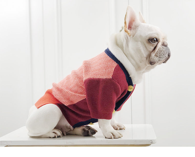 British Pet Sweater Dog Sweater Cat Clothes Pet Clothing