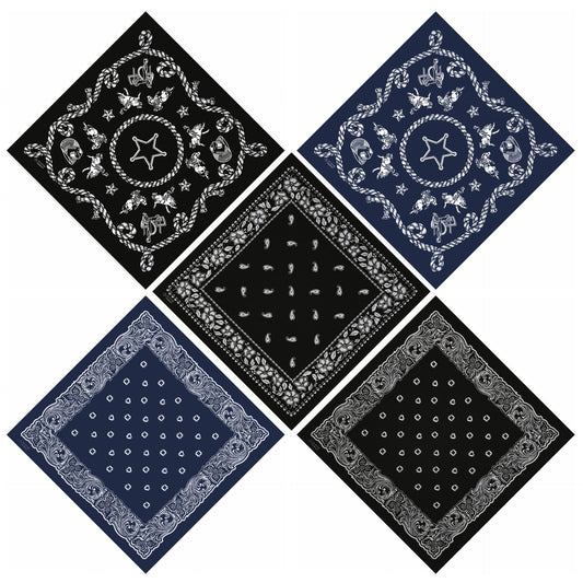 Printed Square Scarf Outdoor Biking Mountain Climbing Hip Hop Decoration