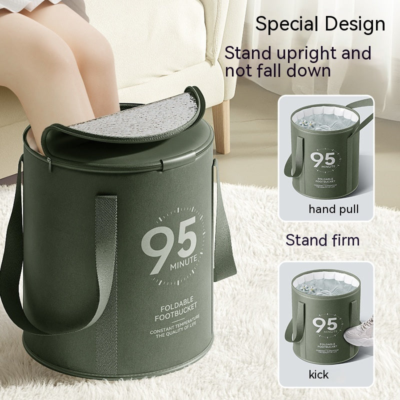 Household Folding Foot Bath Bag High Depth Over Calf Portable