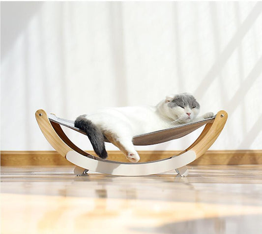 Solid wood cat shaker