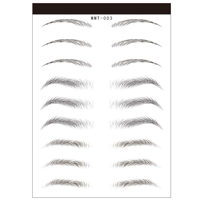 Waterproof 6D Eyebrow Tattoo Semi-Permanent Embroidery Natural Long Lasting Fake Eyebrow