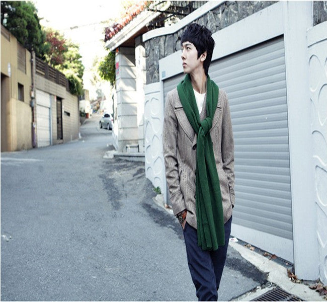 Warm Cashmere Like Monochrome Scarf Shawl