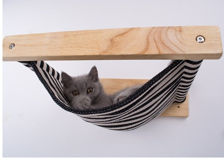 Cat hammock on the wall