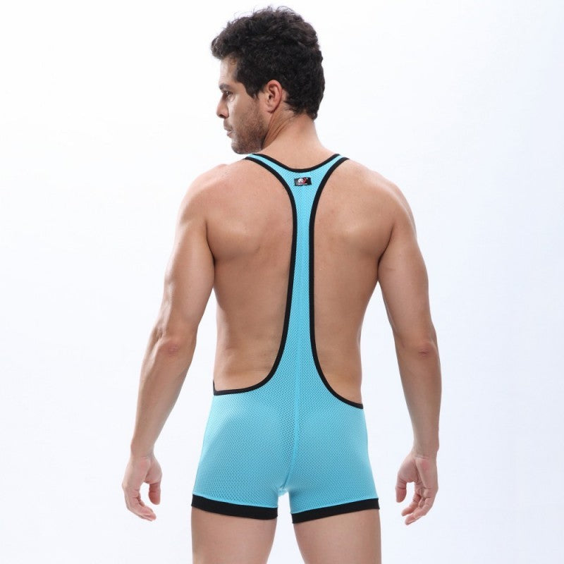 Mesh breathable jumpsuit