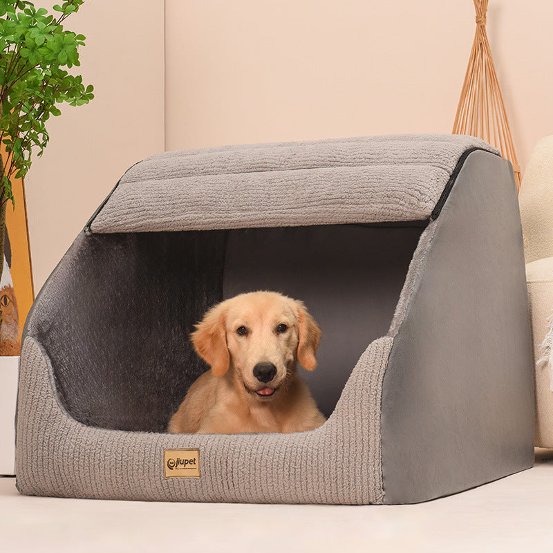 Warm Medium Large Dog Golden Retriever Removable And Washable Pet Bed