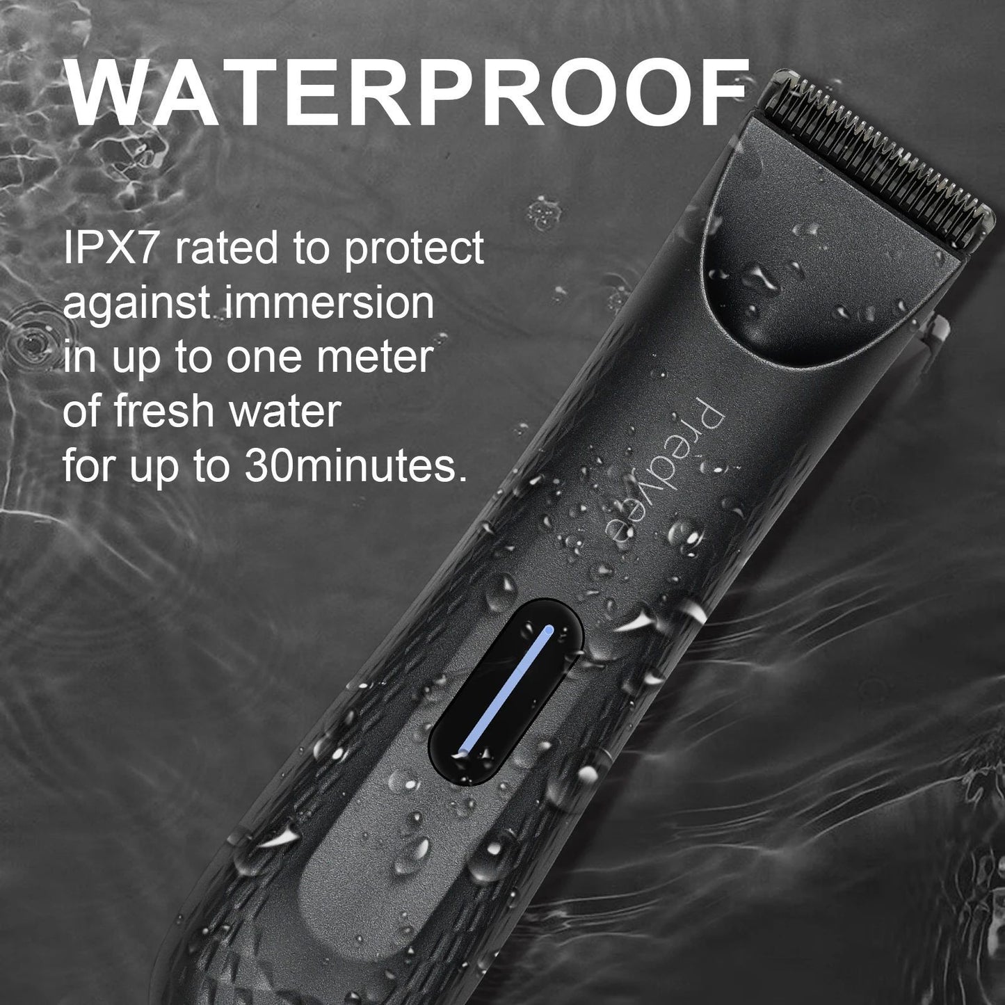Electric Groin Hair Trimmer For Men,Body Groomer & Pubic Wat