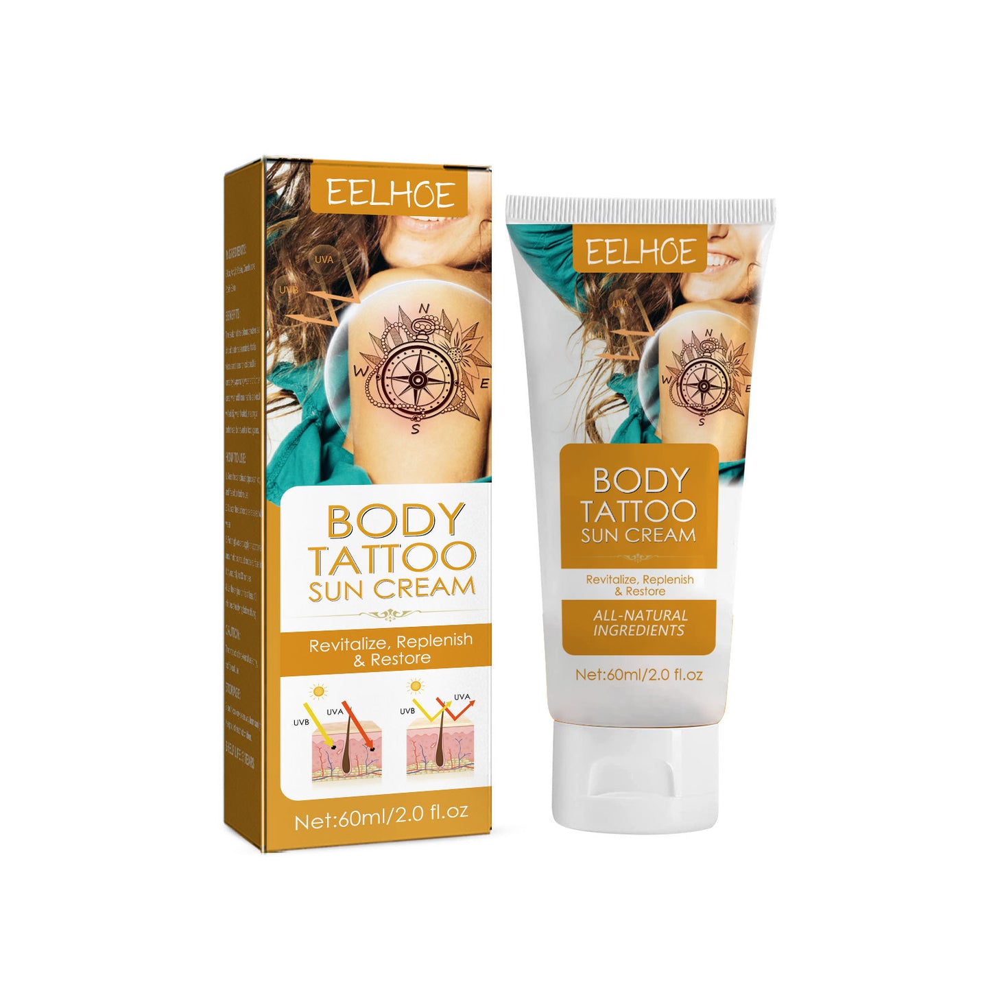 Tattoo Protection Cream Outdoor Isolation Protection Uv Moisturizing Repair Tattoo Discoloration