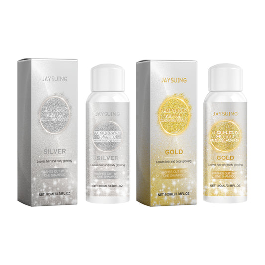 Gold And Silver Glitter Spray Series Long-Lasting Shine Natural Stereoscopic Body Highlight Shine Spray