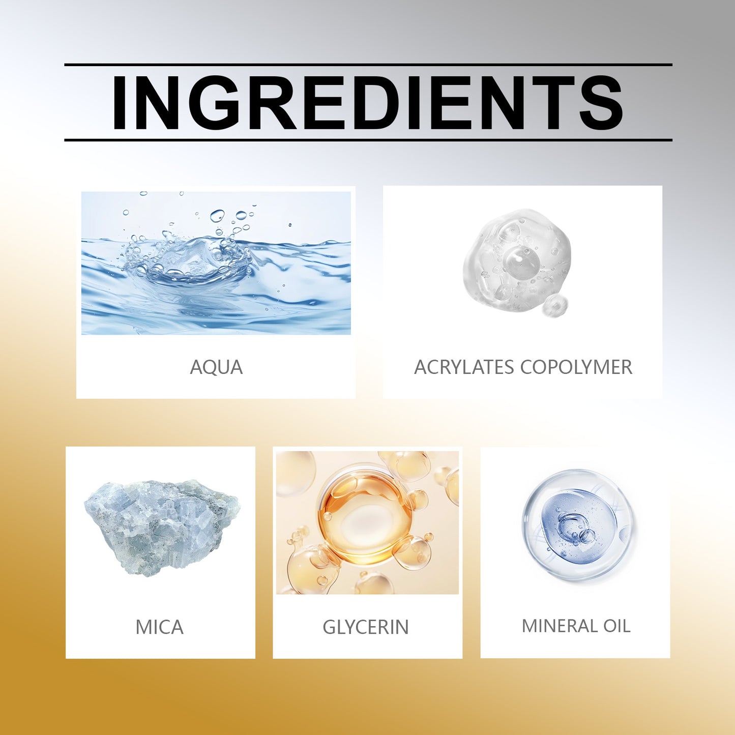 Gold And Silver Glitter Spray Series Long-Lasting Shine Natural Stereoscopic Body Highlight Shine Spray