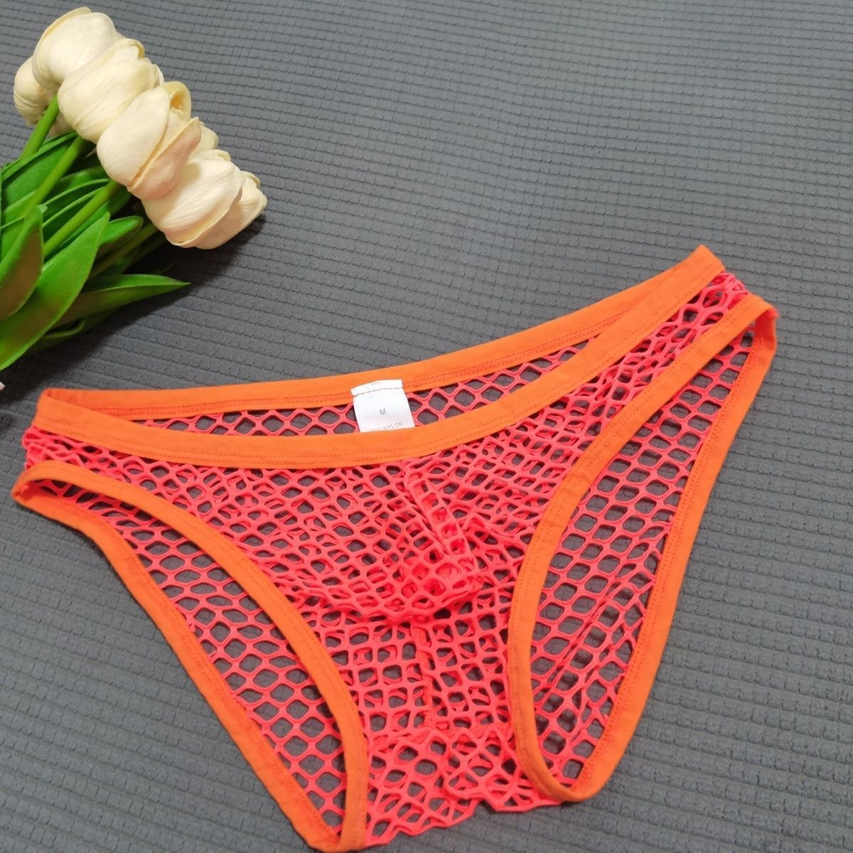 Underwear Coquettish Nightclub Fishnet Briefs Men