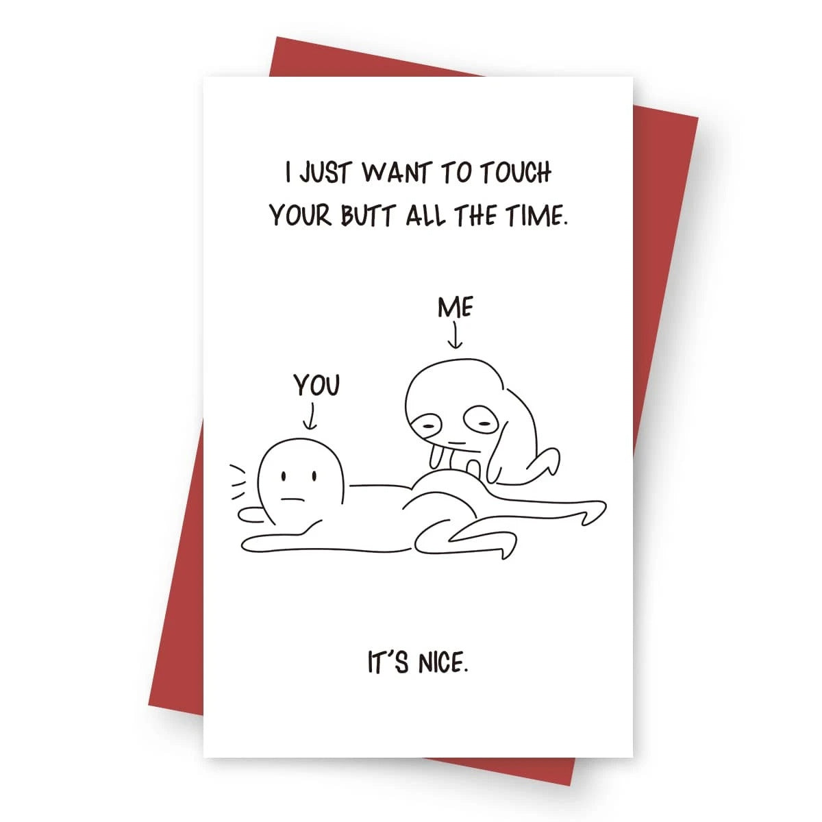 Birthday Greeting Card With Envelope Text Card