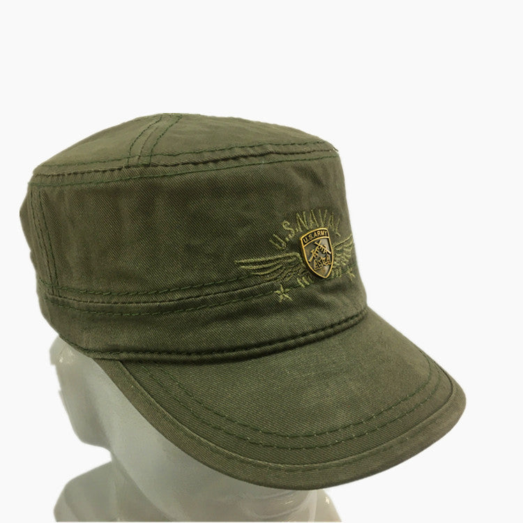 United Front Army Fan Flat Cap Cotton Duck Tongue Short Zhan Hat