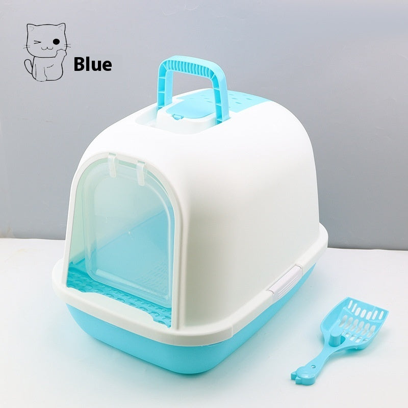Litter Box Fully Enclosed Drawer Cat Toilet Deodorant Splash-proof Cat Supplies