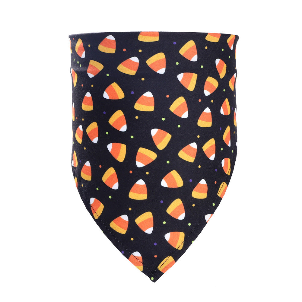 New Halloween Pet Drool Dog Triangle Scarf