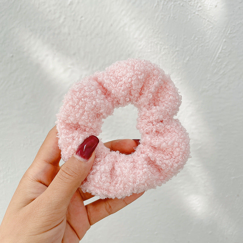 Winter Plush Pork Intestine Hair Ring