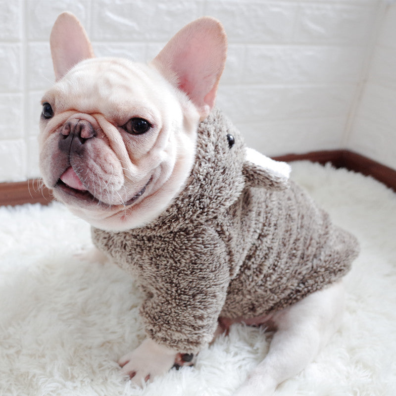 Stretch coral fleece dog clothes