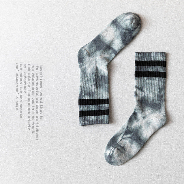 Couple Socks, Men's Autumn and Winter High-Tube Socks, Mid-Tube Parallel Bars