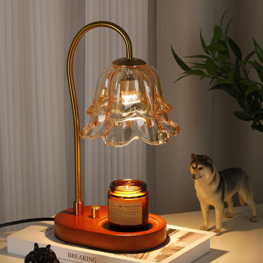 French Retro Bedroom Bedside Linglan Fragrance Lamp Wax Melting Lamp