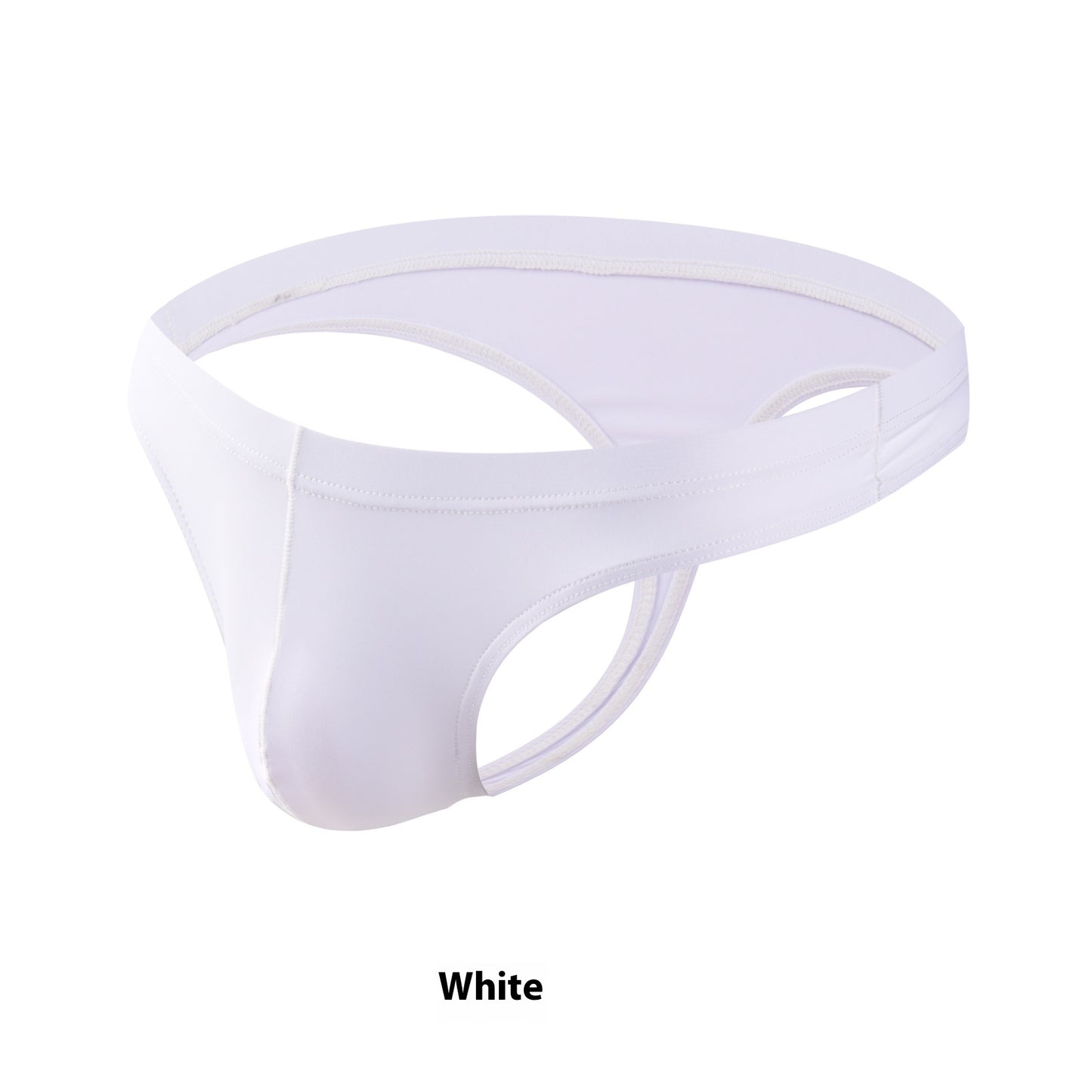 Men's Transparent Ice Silk T-shaped Panties Shorts Plus Size