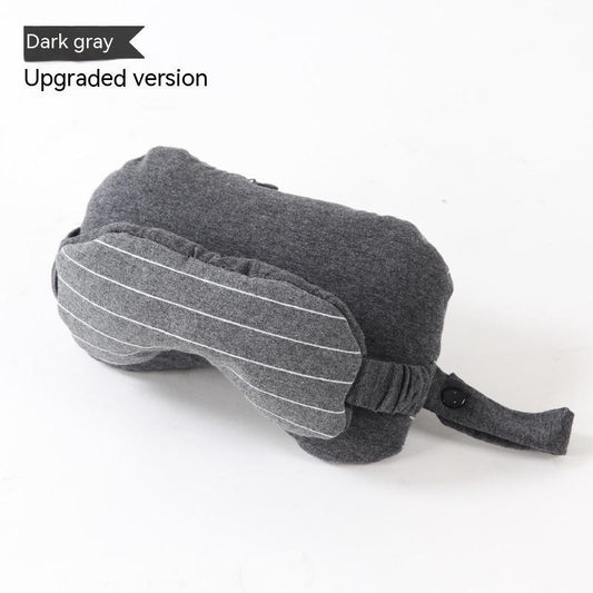 Eye Mask Two-in-one Pillow Jersey Foam Particles Neck Pillow