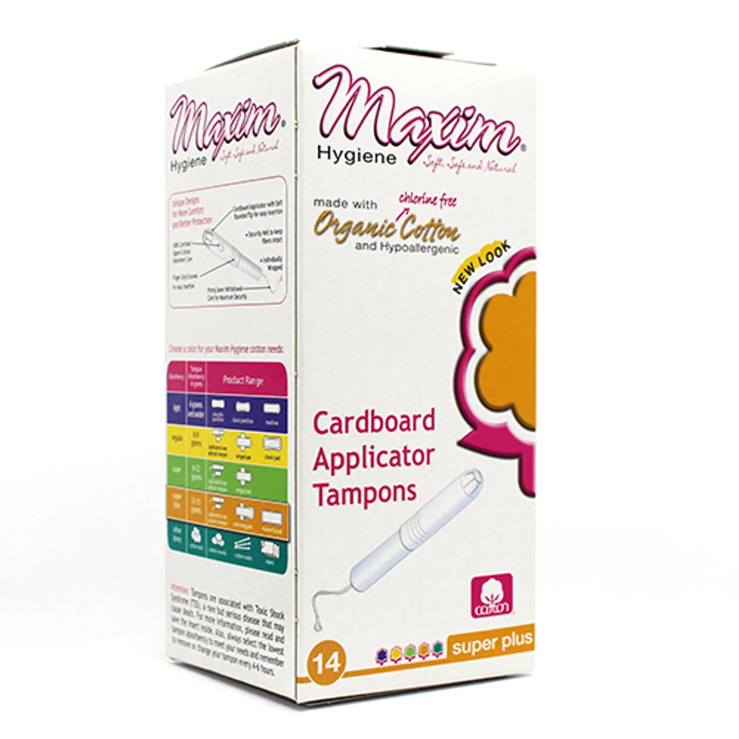 ORGANIC CRDBRD APPL TAMPON - Applicator: Cardboard