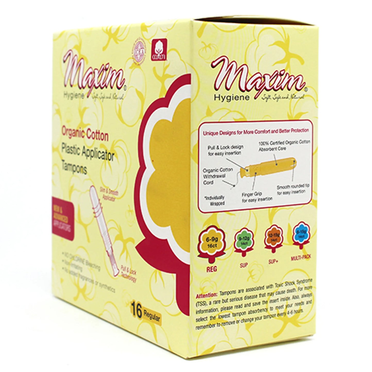 ORGANIC PLSTC APPL TAMPON - Applicator: Plastic