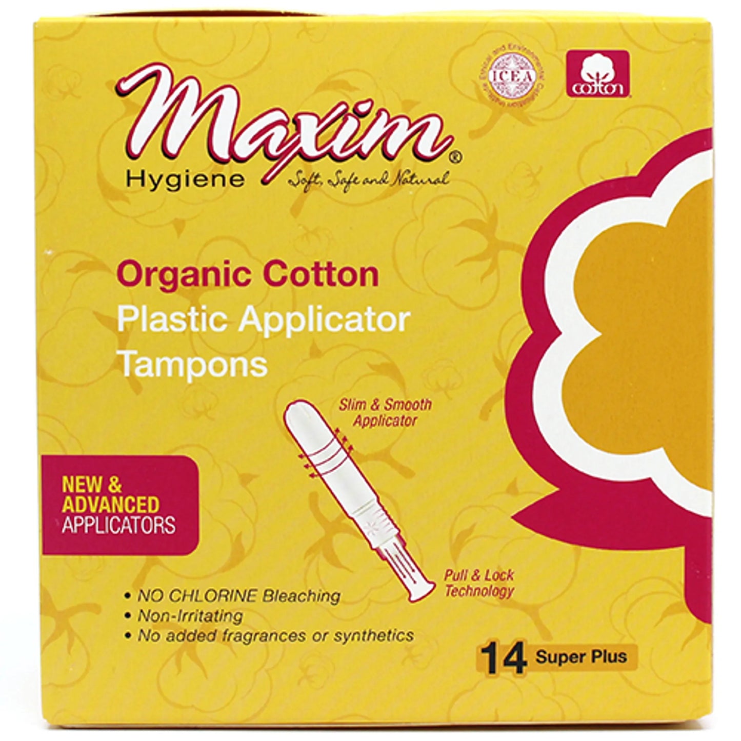 ORGANIC PLSTC APPL TAMPON - Applicator: Plastic