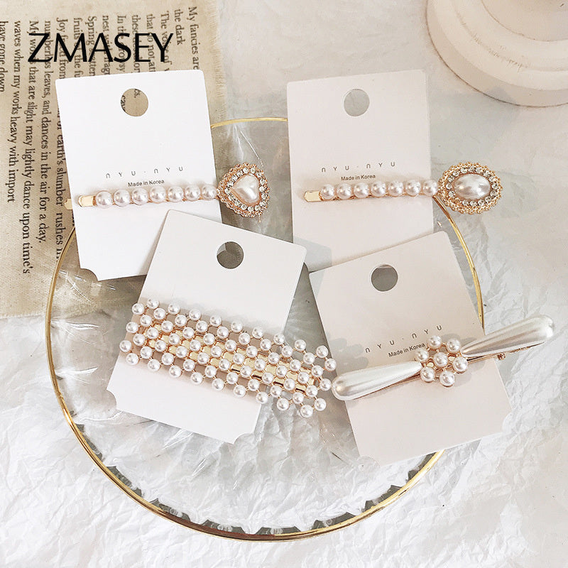 Pearl Hair Clip Retro Clip