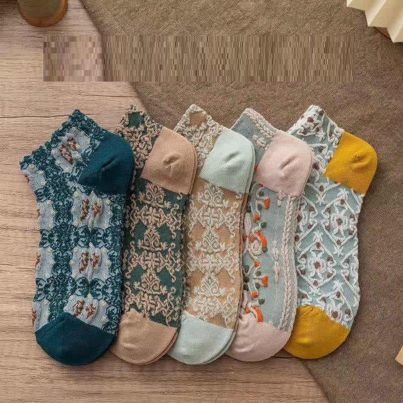 Harajuku Retro Embroidery Spring Kawaii Cute Socks