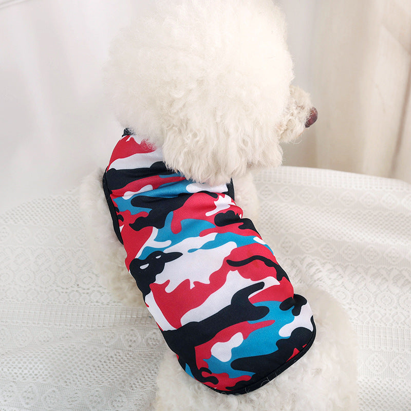 New Camouflage Vest Dog Clothes