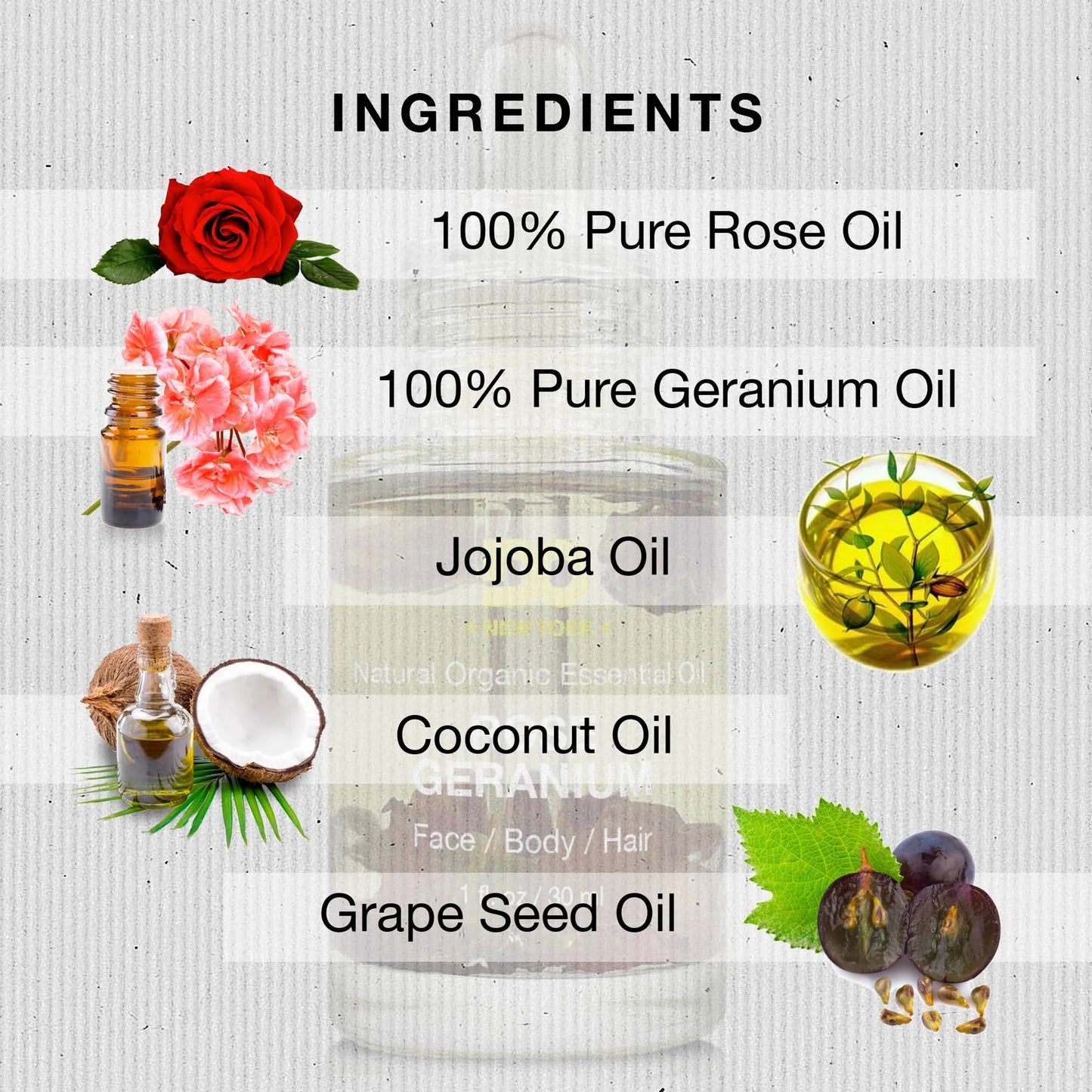 Rose Geranium Pure Organic Multi-use Essential Oil