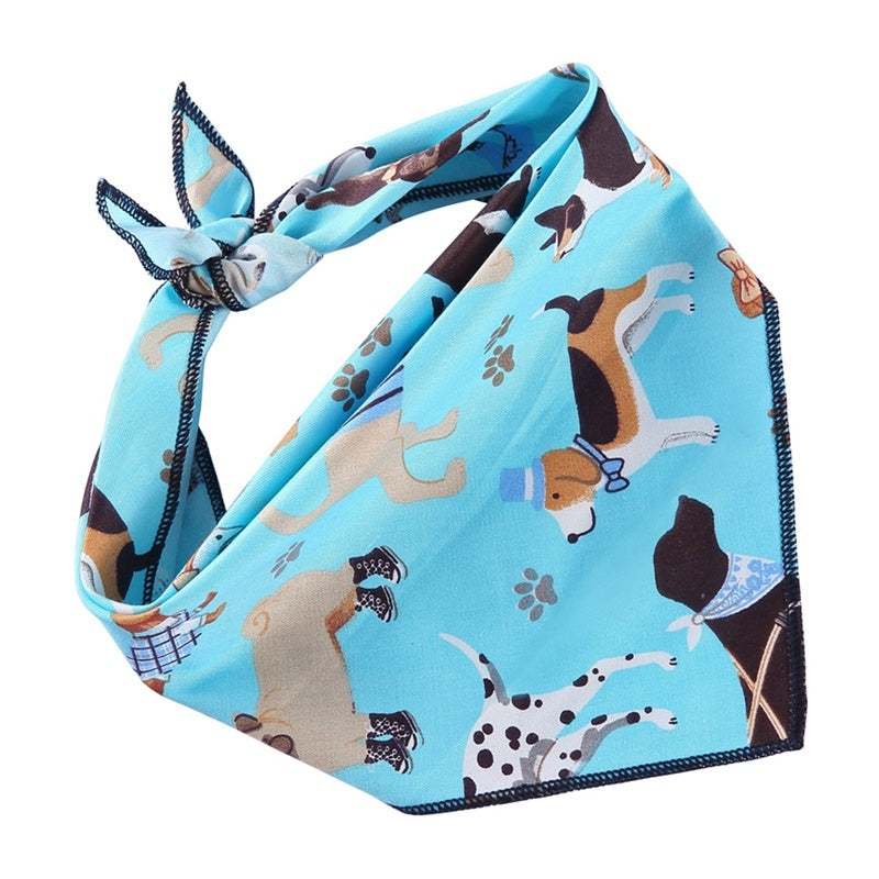 Dog scarf triangle scarf