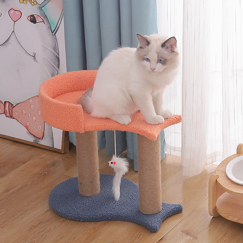 One-piece Tongtian Column Small Climbing Frame With Nest