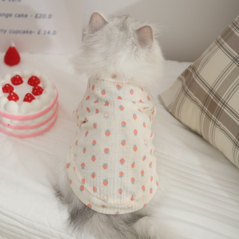 Anti-hair Loss Pet Vest For Cat Clothes