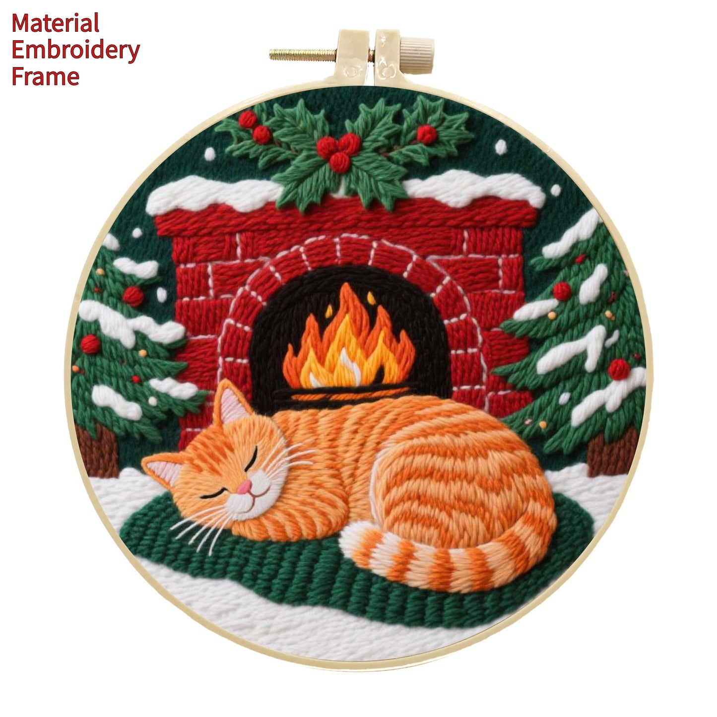 Cat Handmade Embroidery Diy Material Package