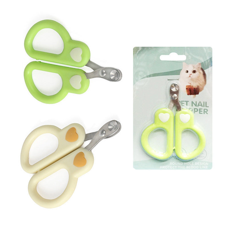 Pet Round Hole Limit Anti-shear Blood Line Cat Nail Scissors