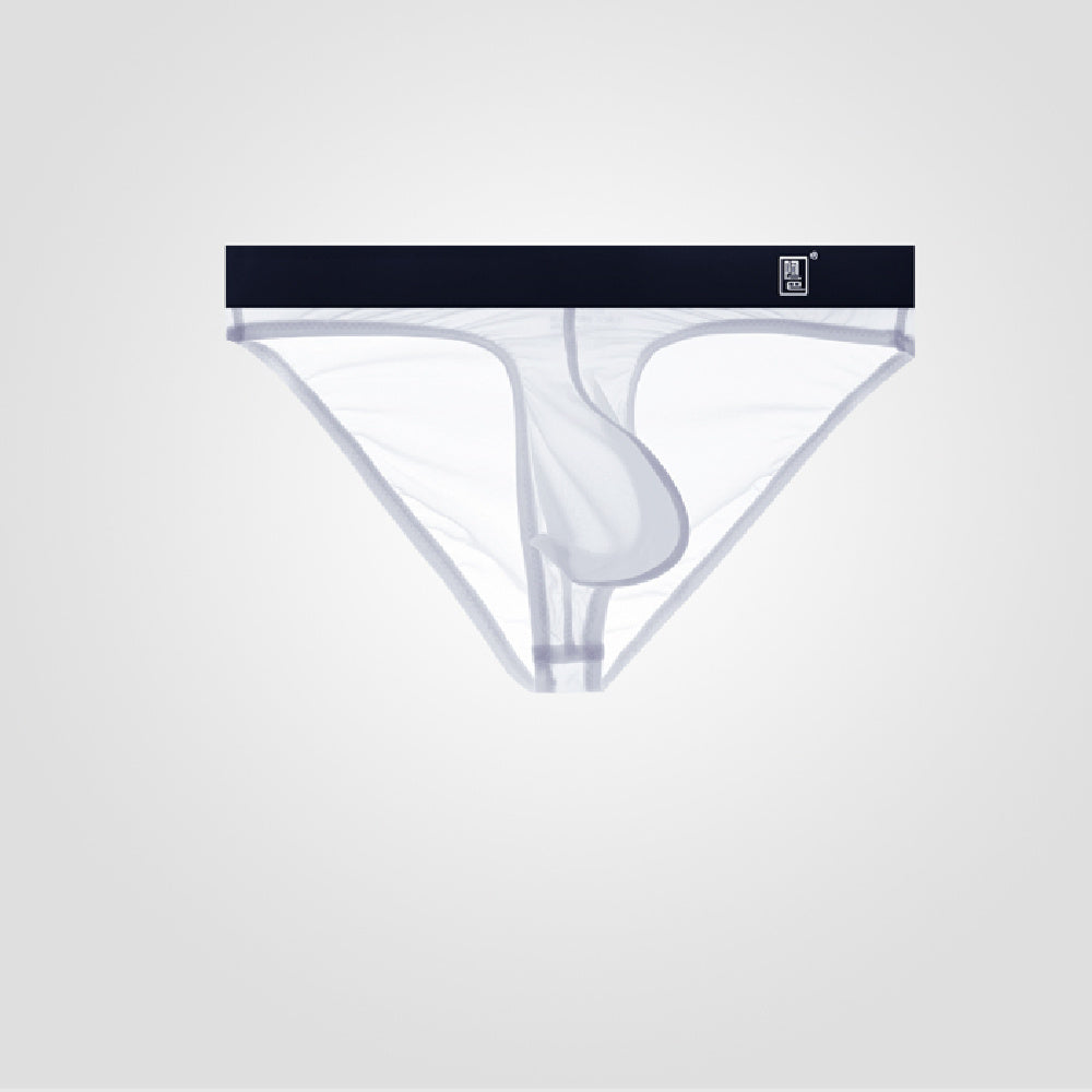 Underwear Men's Briefs Transparent Ice Silk Sexy Full Transparent Trendy Men's Personality Narrow Crotch Low Waist New